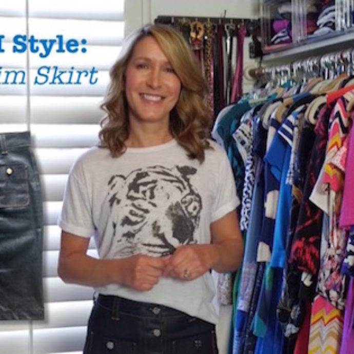 How to Style a Denim Skirt 4 Ways
